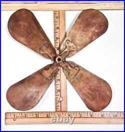 Vintage 9 1/2 Inch Brass Fan Blade Only Blade And Nothing Else LOOK AND READ