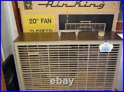 Vintage Air King 20 3 Speed Box Fan Brown & Tan with Original Box PL 20P Antique