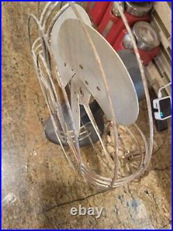 Vintage Airliner Edison Manufacturing Electric Table Fan Working 10 Blade 110