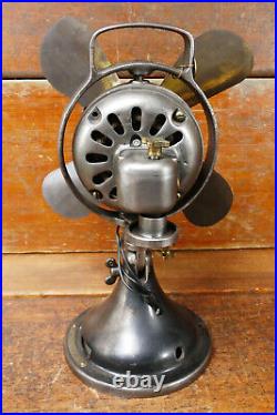 Vintage Antique 1910s GENERAL ELECTRIC 12 Oscillating Fan Type AO Parts/Repair