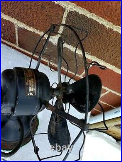 Vintage Antique 1920's Westinghouse 457678B 4-Blade 12 Desk Fan Parts Or Repair