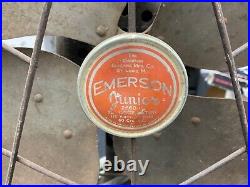 Vintage / Antique 1930's Emerson Jr 12 Electric Desk Fan 2660-C