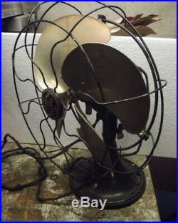 Vintage Antique 1934 Ge Fan Cage Fan General Electric Quiet Blade Fan