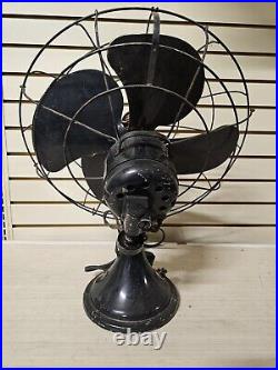 Vintage Antique Diehl Industrial Electric Fan Tested and Works Turns On Used