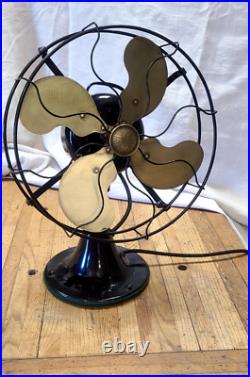 Vintage Antique Fan, Emerson 4 blade Oscillating No. 29646