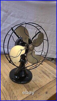 Vintage Antique Fan, Emerson 4 blade Oscillating No. 29646