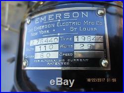 Vintage Antique Fan Vintage Emerson Fan Brass Blade Fan Antique Electric Fan