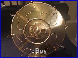 Vintage Antique Fan Westinghouse 8' Brass Fan 1912