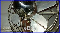 Vintage Antique Franklin Kent Eskimo Pedestal Floor Electric Oscillating Fan