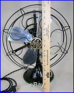 Vintage Antique GE Fan. 12 Aluminum Blades. 3 Speeds. Beautifully Reworked