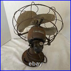 Vintage Antique General Electric GE 14 4-Blade 3-Speed Cage Fan Tested/Working