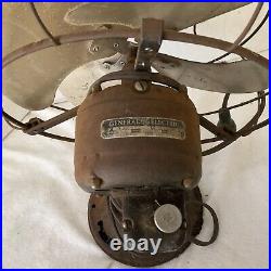 Vintage Antique General Electric GE 14 4-Blade 3-Speed Cage Fan Tested/Working