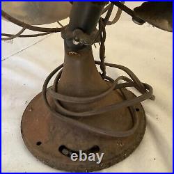 Vintage Antique General Electric GE 14 4-Blade 3-Speed Cage Fan Tested/Working