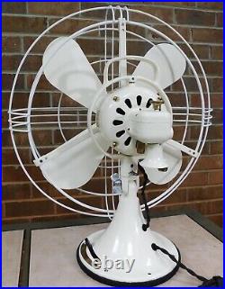 Vintage/Antique General Electric Oscillating Fan. Just Reworked! 3 Spd, Beauty