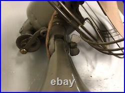Vintage Antique General Electric Vortalex 12 Fan 1940's Has New Plug Cord