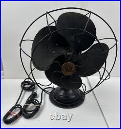 Vintage Antique Robbins Myers Black Fan #5224 WORKING