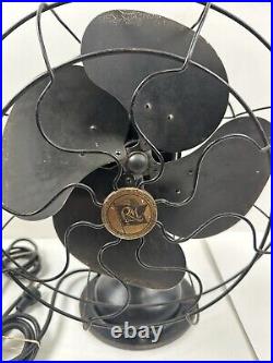 Vintage Antique Robbins Myers Black Fan #5224 WORKING