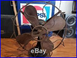 Vintage/Antique Westinghouse Electric 12 Brass Blade And Cage Fan. Working