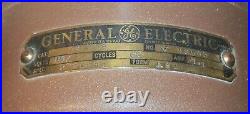 Vintage Art Deco General Electric GE Floor Pedestal Fan 49X716 PICKUP ONLY, OHIO