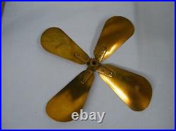 Vintage Century Fan Model 15 Brass 4 Blades