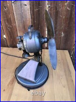 Vintage Desktop Industrial Fan Cageless Meatslicer Art Deco