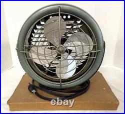 Vintage Dominion Metal Four Blade Fan With Heater Model 1528 MCM Unused in Box