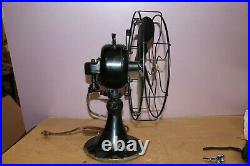 Vintage EMERSON Type 29646 3 Speed 12 Blade Oscillating Electric Fan NICE/WORKS