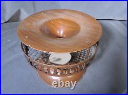 Vintage Electro Mfg. Co. Horizontal Blade Electric Fan with Wood Grain Painting