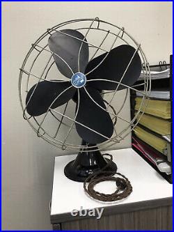 Vintage Emerson Electric 12 Oscillating Fan Type 79646aq Works