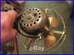 Vintage Emerson Fan 14644 Brass Blade Fan 8 Antique Fan Bullwinkle Blade Fan