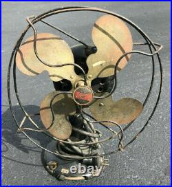 Vintage Emerson Jr 10 Oscillator Fan 1923 RARE WORKING ANTIQUE Sold AS IS