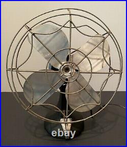 Vintage Eskimo Electric Fan Model 1003J-60 Spiderweb Cage