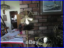 Vintage Fan Antique Fan 6 Wing Ge Brass Blade Fan Antique General Electric Fan