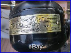 Vintage Fan Antique Fan Emerson Fan Brass Blade Fan Antique Electric Fan