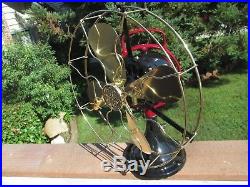 Vintage Fan Antique Fan Ge Star Oscillator Fan Brass Blade Ge Electric Fan