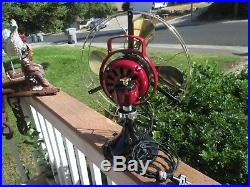 Vintage Fan Antique Fan Ge Star Oscillator Fan Brass Blade Ge Electric Fan