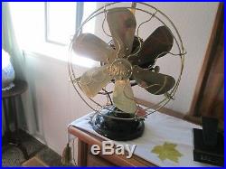 Vintage Fan Antique Fan Vintage Ge Fan 6 Wing Brass Blade Fan Fan Old Brass Fan