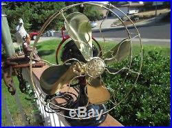 Vintage Fan Antique Fan Vintage Ge Fan Brass Blade Fan Old Iron Ge Electric Fan