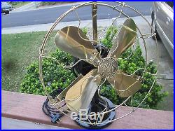 Vintage Fan Antique Fan Vintage Ge Hunter Fan Brass Blade Fan Old Electric Fan