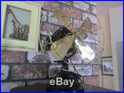 Vintage Fan Antique Fan Vintage Ge Sidewinder Fan Brass Blade Fan Fan Old Fan