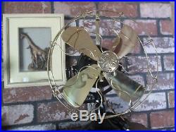 Vintage Fan Antique Fan Vintage Ge Sidewinder Fan Brass Blade Fan Fan Old Fan