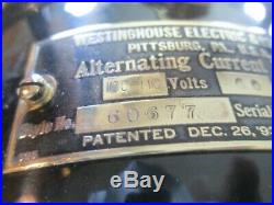 Vintage Fan Antique Fan Westinghouse Tank Fan Original Paint A+ Brass Blade Fan