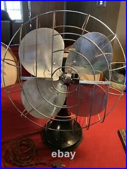 Vintage Fan Antique Hunter Zephair Art Deco Beautiful Functional Class see VIDEO