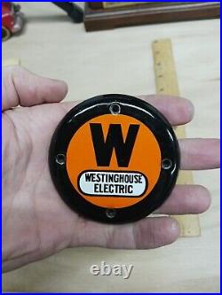 Vintage Fan Center Cap Westinghouse Electric Badge Medallion Fan Button Cover