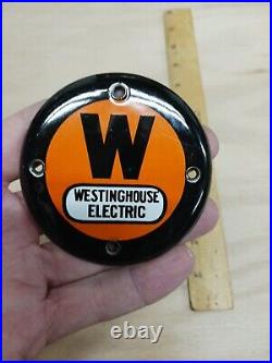 Vintage Fan Center Cap Westinghouse Electric Badge Medallion Fan Button Cover