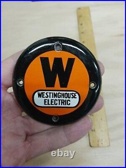 Vintage Fan Center Cap Westinghouse Electric Badge Medallion Fan Button Cover