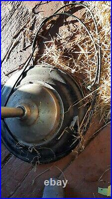 Vintage Fresh'nd Aire Electric Industrial Fan GE motor model 2000 70in tall