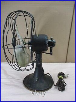 Vintage GE 12 Oscillating Desk Fan 1 Speed WORKS GREAT SEE VIDEO