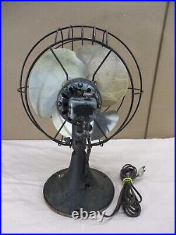 Vintage GE 12 Oscillating Desk Fan 1 Speed WORKS GREAT SEE VIDEO