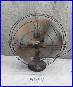 Vintage GE Electric Fan Adjustable Oscillating Vortalex 4 Blade 16 3Spd Working